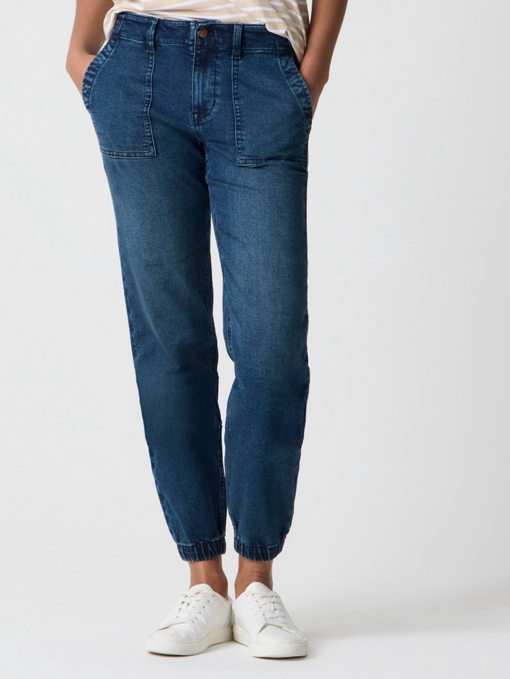 J.Crew Factory Utility Jogger Jean in Signature Stretch+ Indigo Blue Size 29
